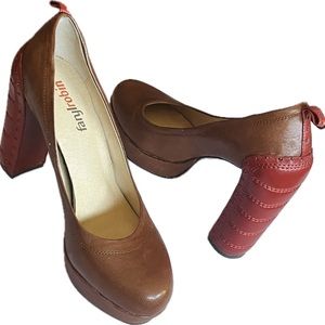 Vintage Faryl Robin platform heels, size 7.5